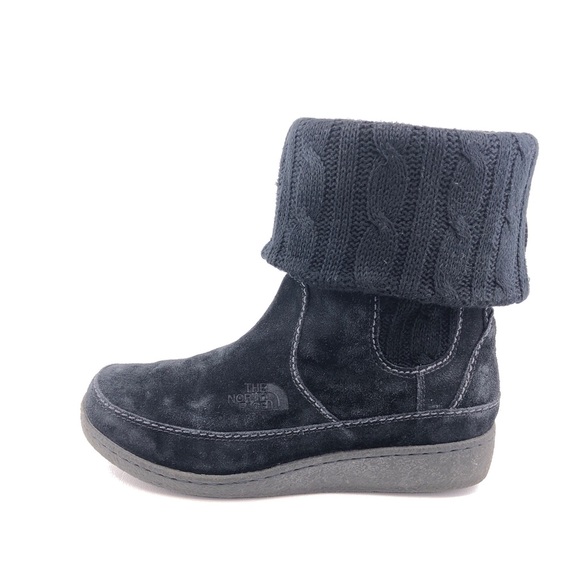 The North Face 'Alana Mid' Knit Foldover Winter Boots 8.5 - Picture 1 of 13